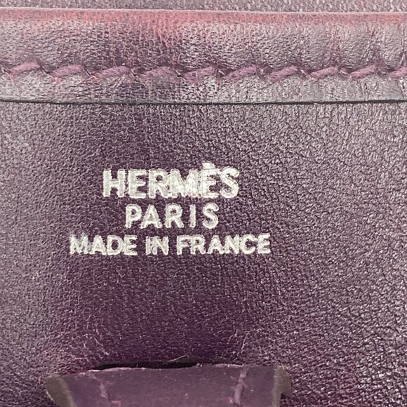 Authentic HERMES Purple Epsom Mini Evelyne TPM Crossbody Bag - Picture 10 of 15